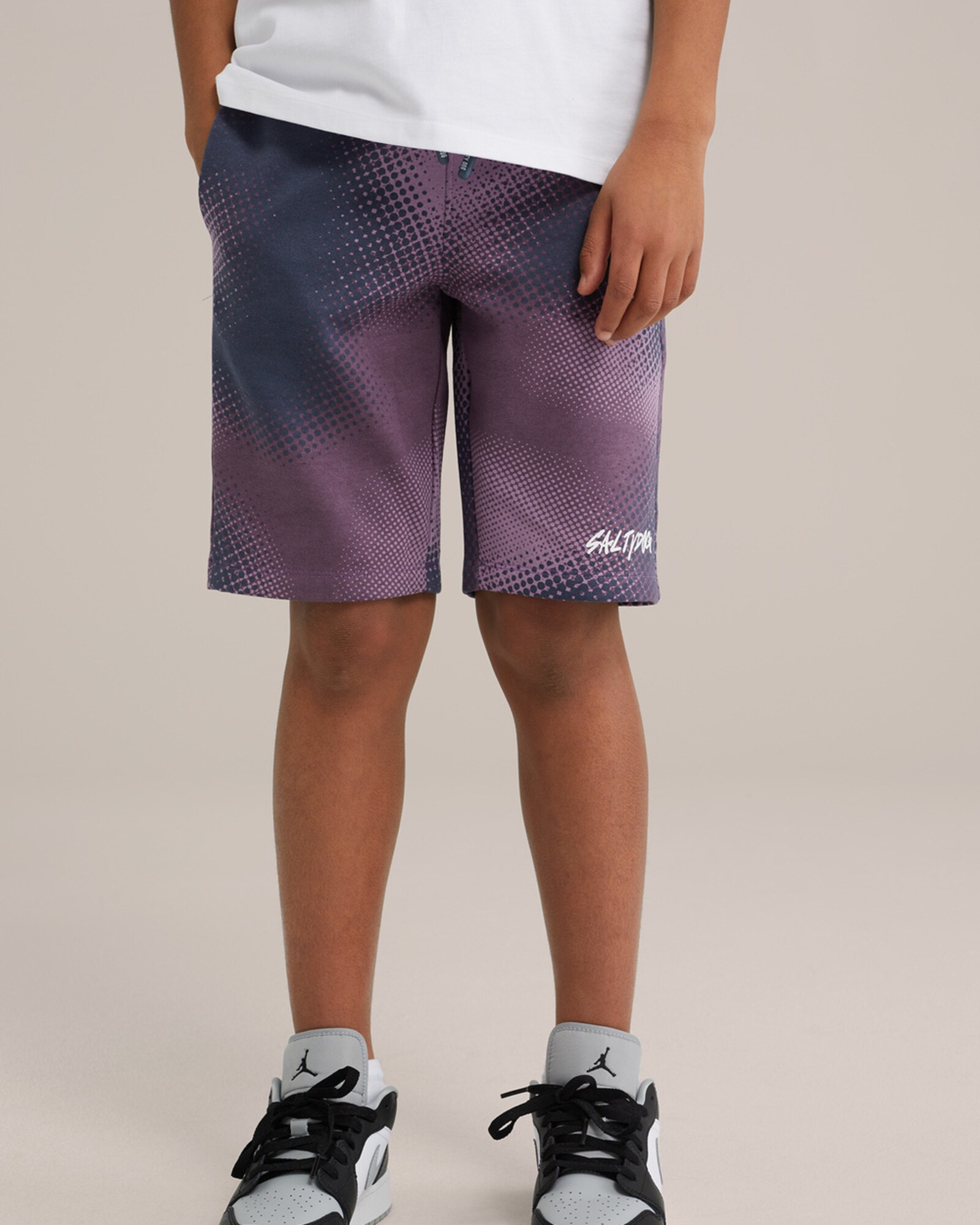 WE Fashion Nadrág  orgona / sötétlila / fehér termék 2. képe
