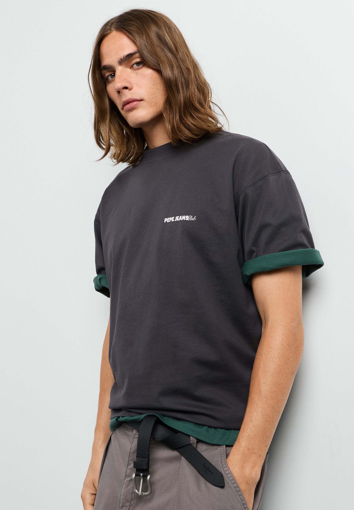 Pepe Jeans Camiseta 'Caleb' gris / verde / blanco – imagen 3