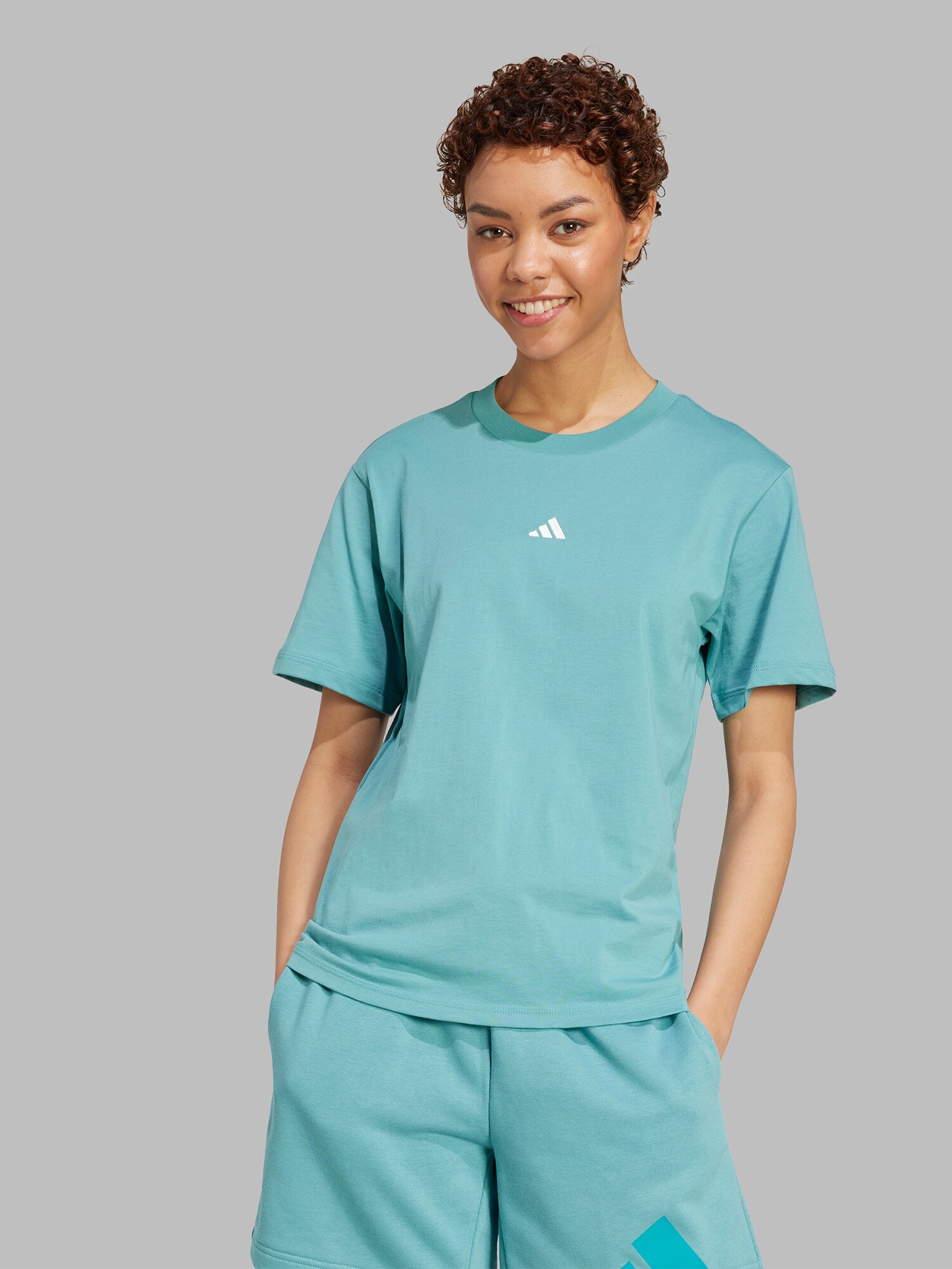 ADIDAS SPORTSWEAR Funkcionális felső  türkiz / fehér termék 2. képe
