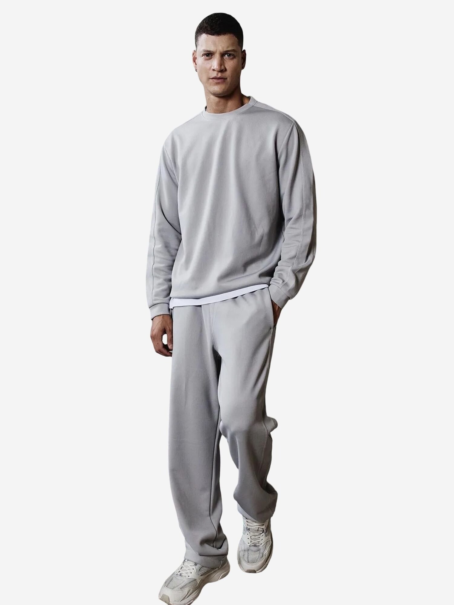 Tommy Life Jogging komplet 'Aktive Sets' svijetlosiva