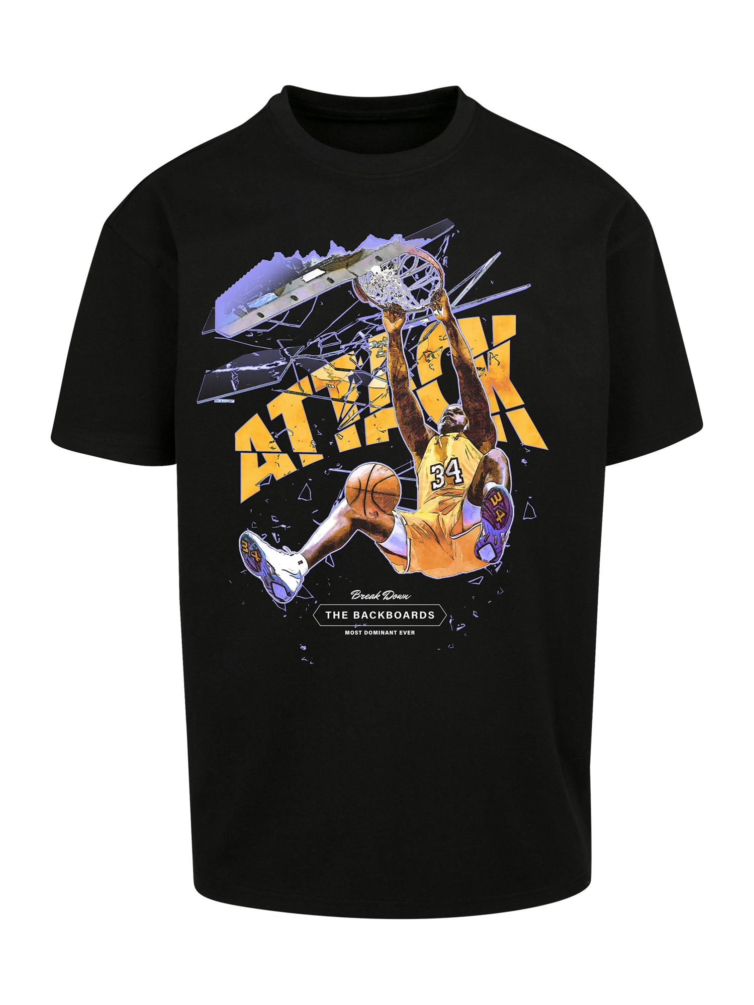 MT Upscale Marškinėliai 'Attack Player' mišrios spalvos / juoda