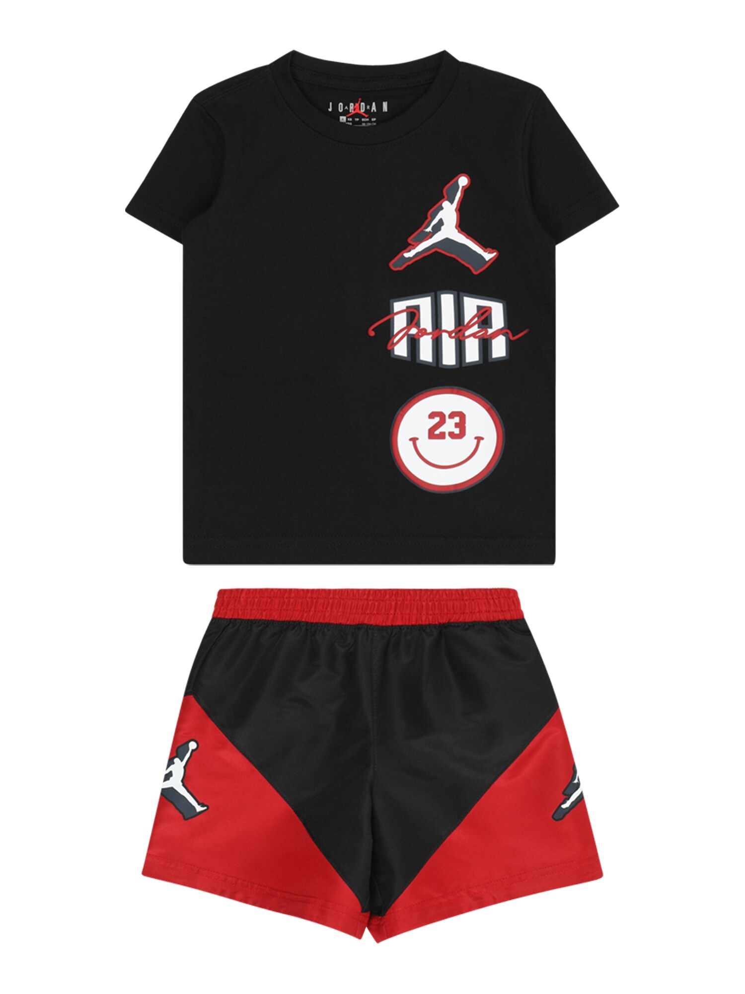 Jordan Set 'JUMPMAN STACKED PLAY'  červená / čierna / biela