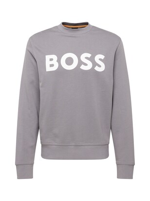 Boss Sweatshirt Donkergrijs / Wit