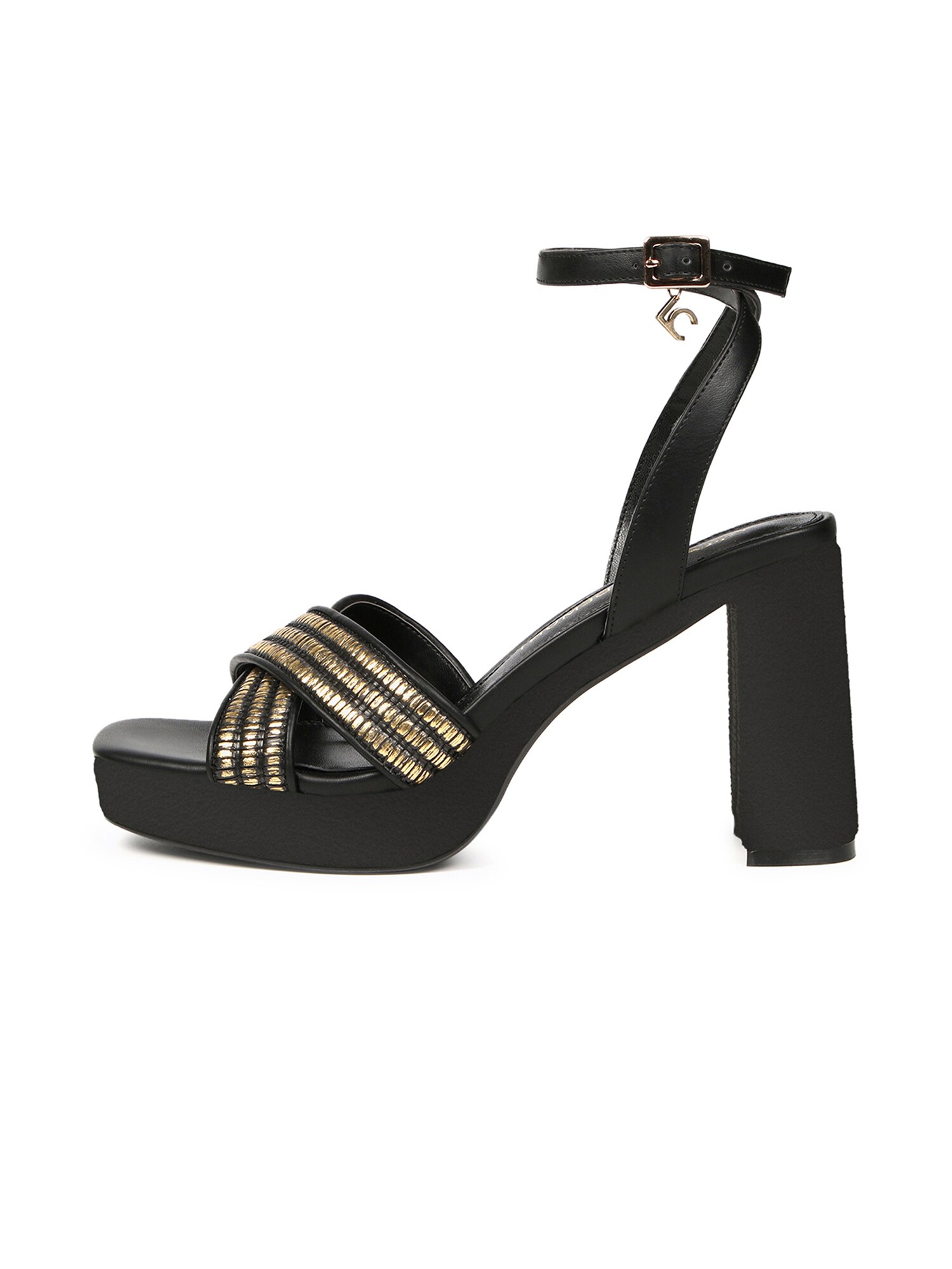 Lola Casademunt Sandale cu baretă  galben / negru