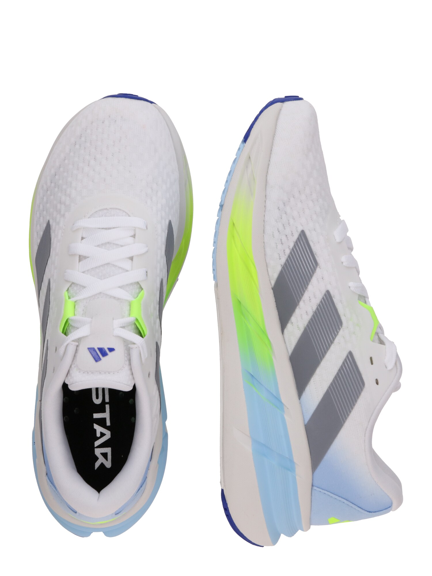 ADIDAS PERFORMANCE Futócipők 'ADISTAR 3'  encián / világoskék / szürke / fehér termék 2. képe