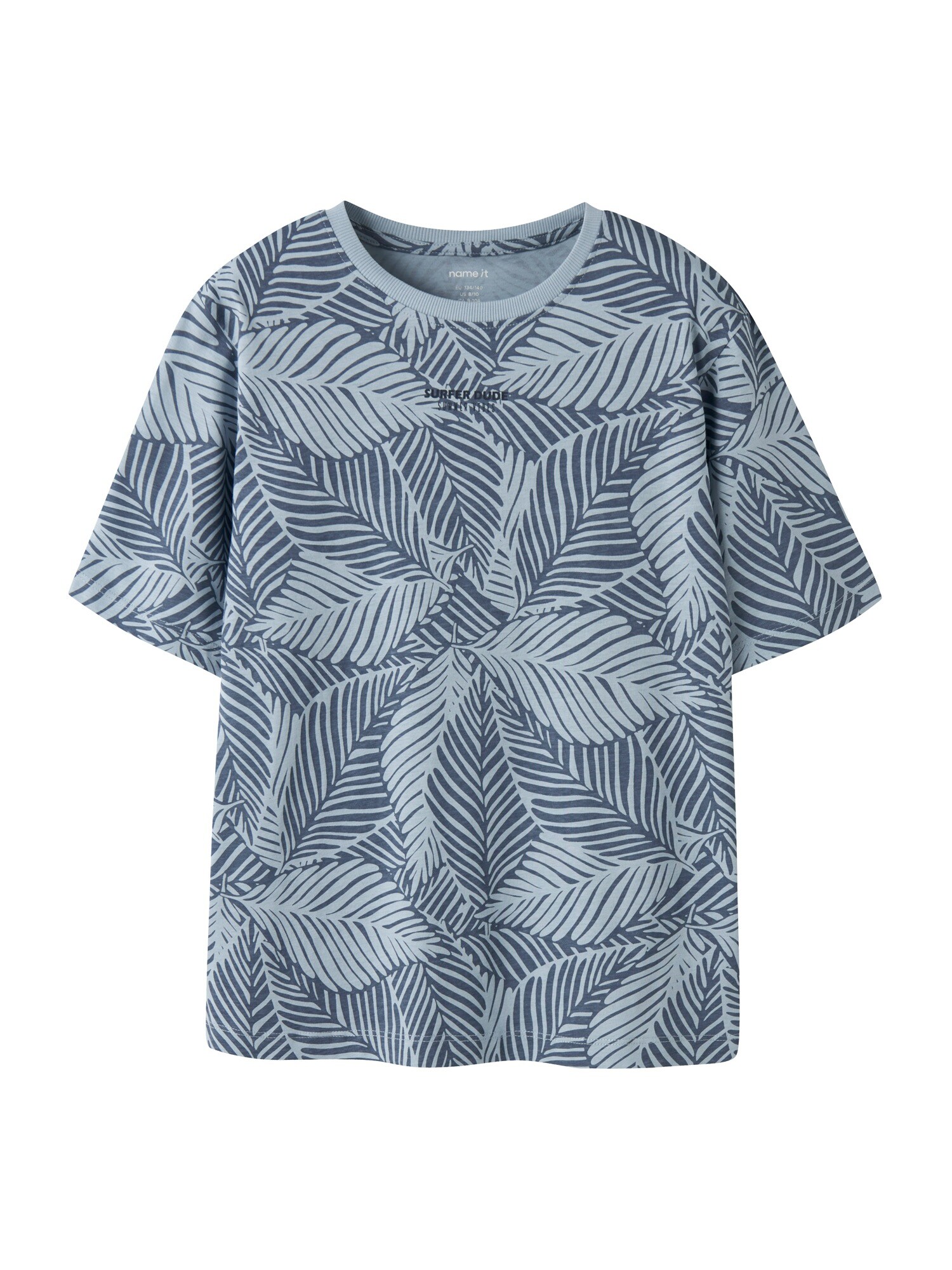 NAME IT Tricou 'NKMVenzel'  opal / albastru gențiană