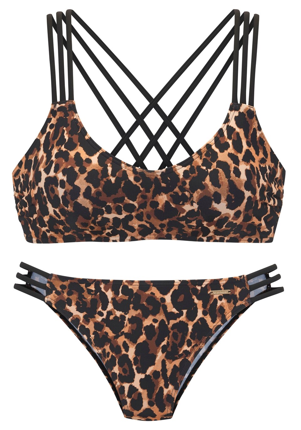 Bikini brun / brokad
