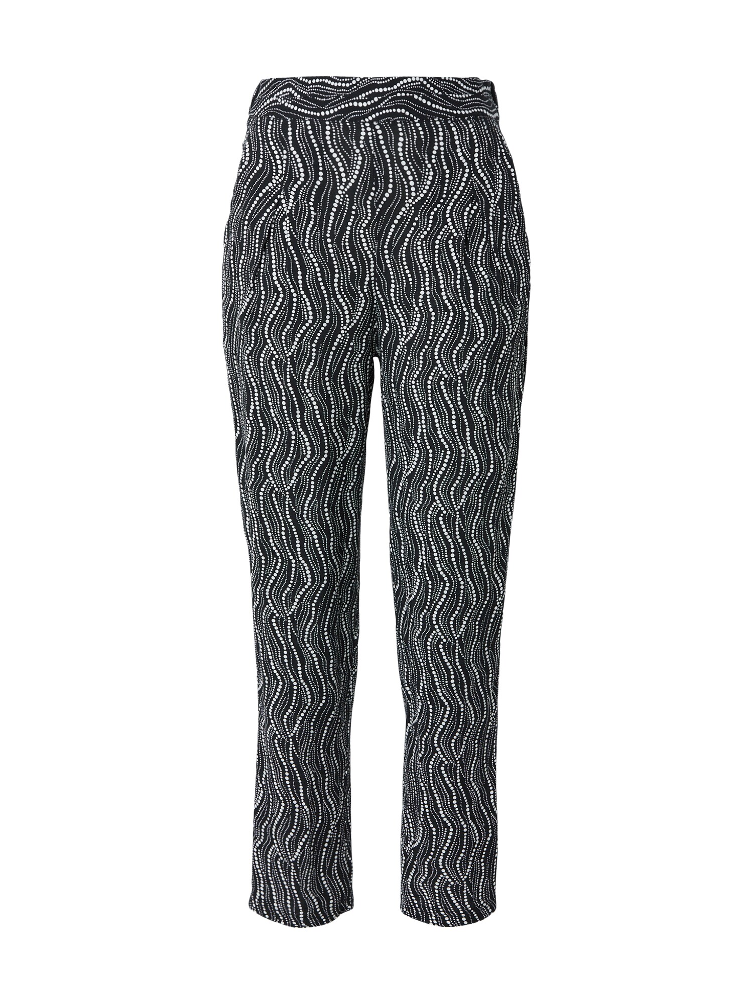 Hailys Pantaloni cutați 'Ta44ra'  negru / alb