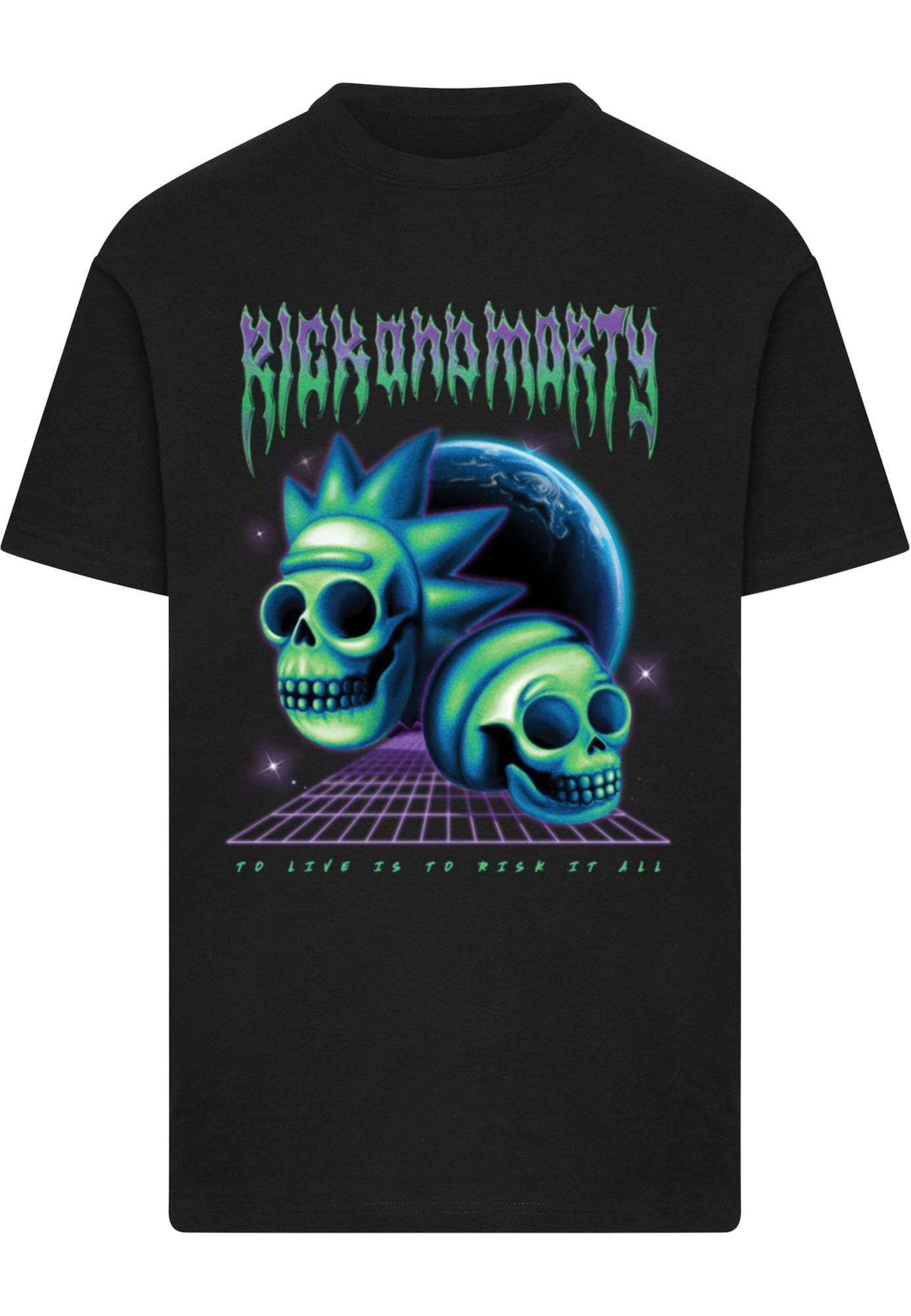 Thumbnail - Merchcode T-Shirt Rick & Morty Skull