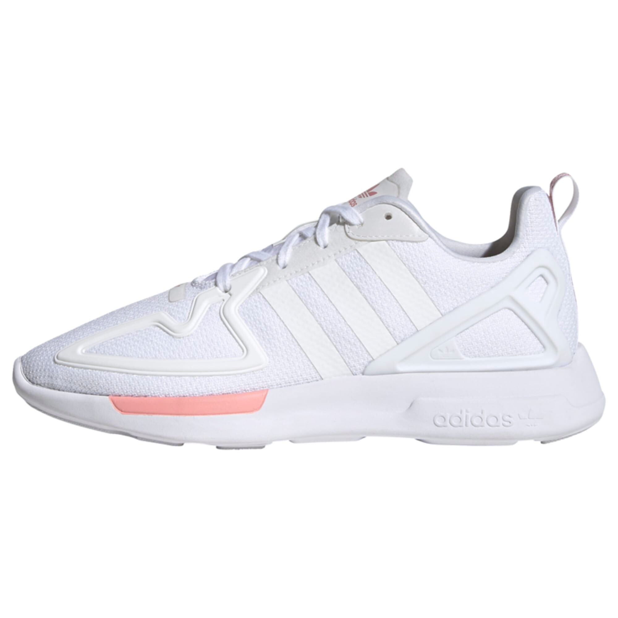 ADIDAS ORIGINALS Sportbačiai be auliuko 'ZX 2K Flux'  pilka / lašišų spalva / balta