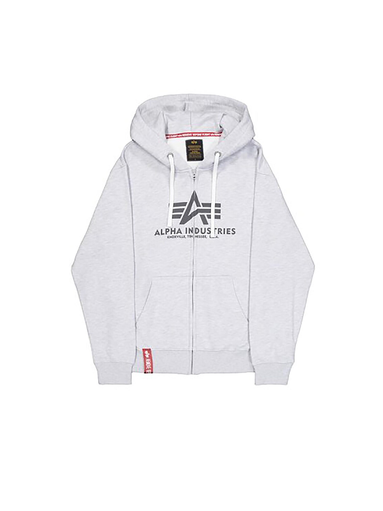 ALPHA INDUSTRIES Tepláková bunda 'Basic'  svetlosivá