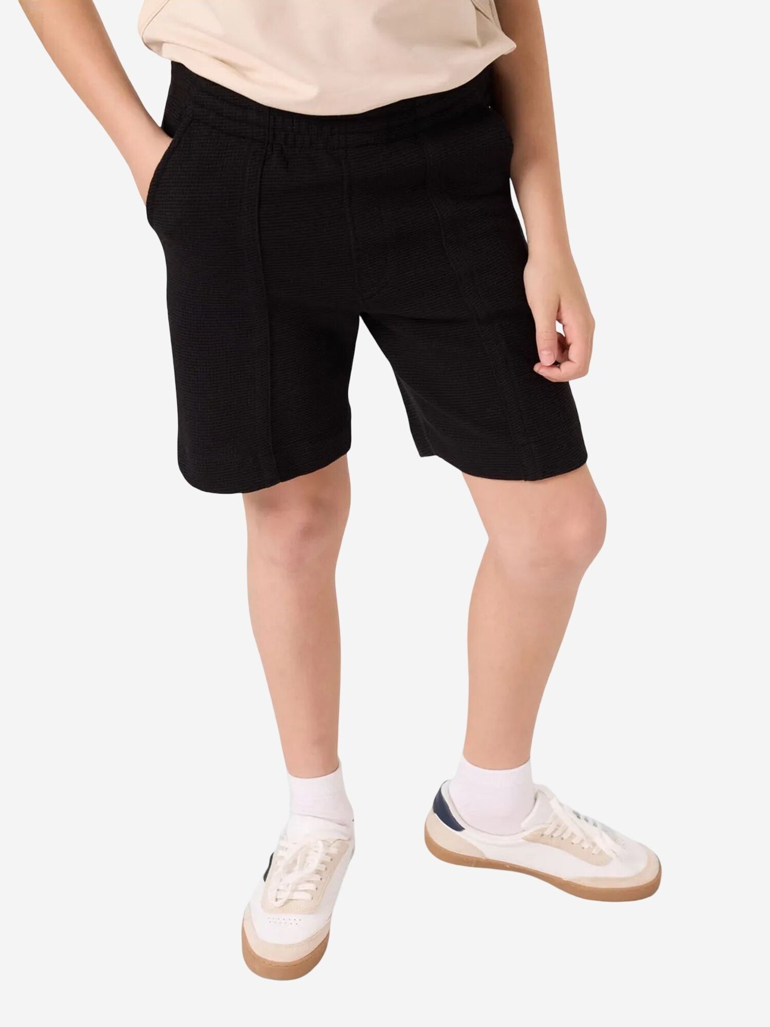 Tommy Life Hlače 'TOMMY Shorts aus Jersey in normaler Passform' crna