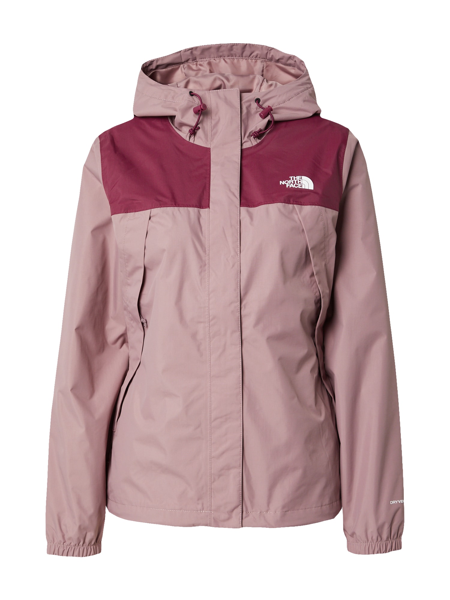 THE NORTH FACE Outdoorová bunda 'Antora'  staroružová / tmavoružová / biela