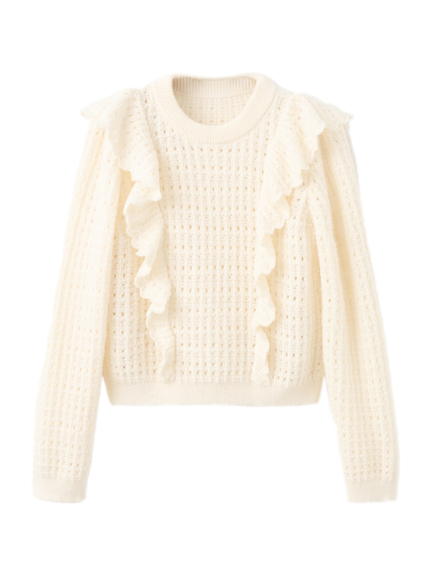 MANGO Pulover TEJADO  bej deschis