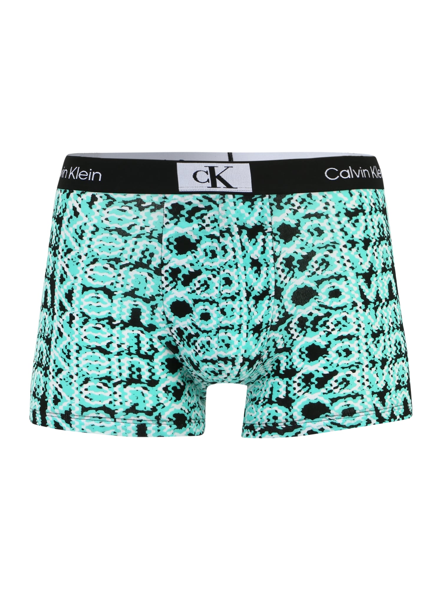 Calvin Klein Underwear Боксерки  нефритено зелено / черно / бяло