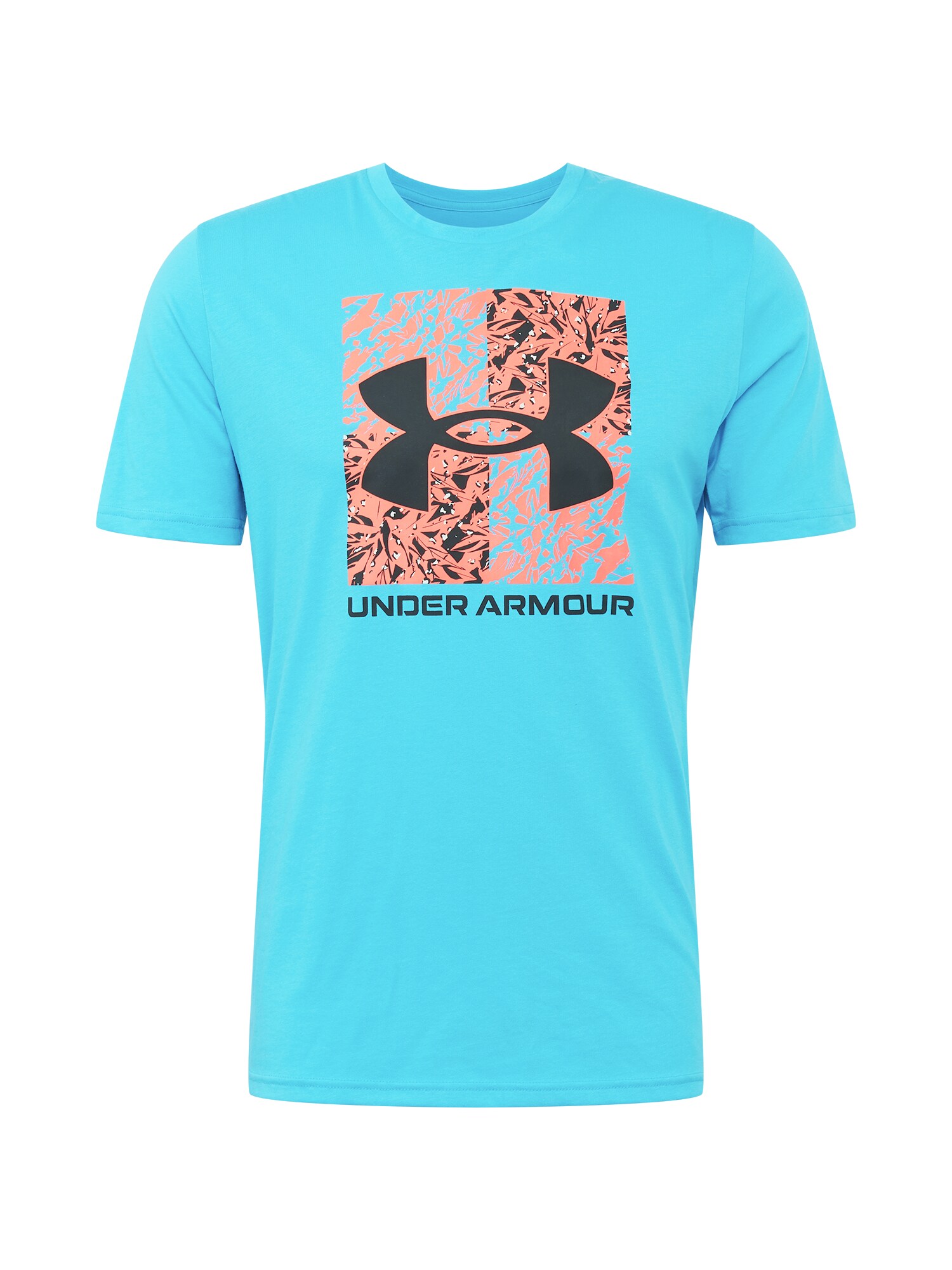 UNDER ARMOUR Sportiniai marškinėliai  turkio spalva / lašišų spalva / juoda