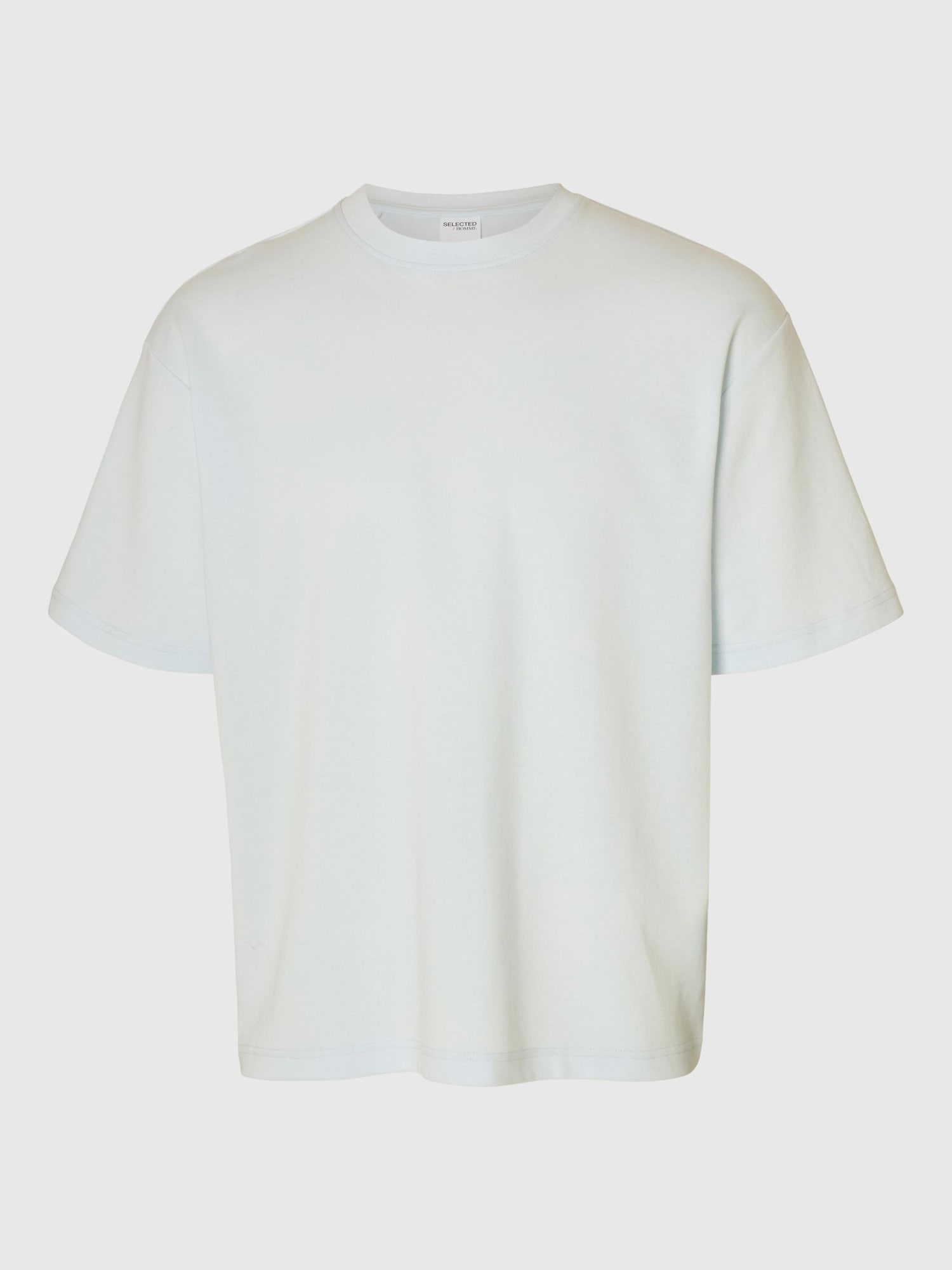 SELECTED Camiseta  azul pastel