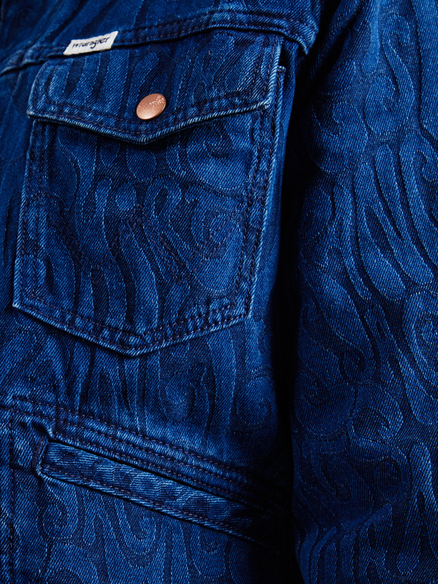 WRANGLER Prechodná bunda 'HERITAGE' modrá denim (obrázok 5)