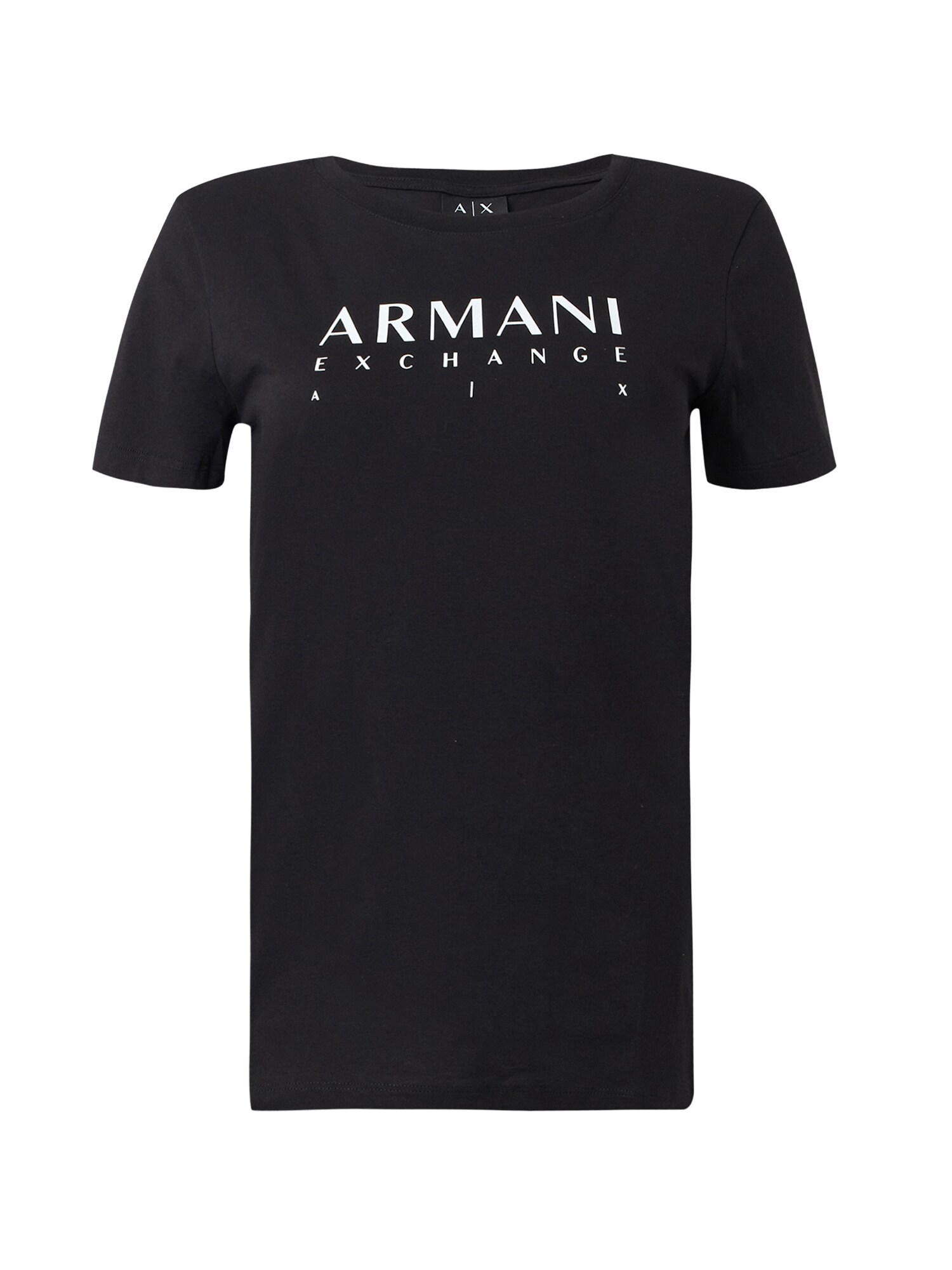 ARMANI EXCHANGE Majica  črna / bela