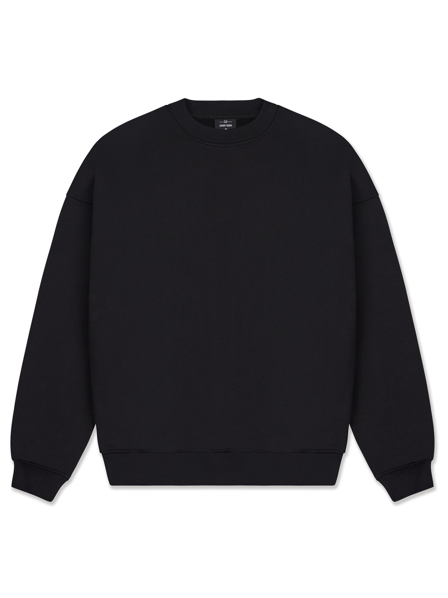 Johnny Urban Bluză de molton Carter Oversized  negru