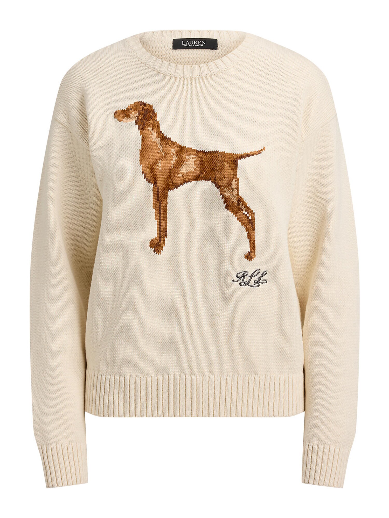 Lauren Ralph Lauren Petite Sveter  svetlobéžová / hnedá / svetlohnedá