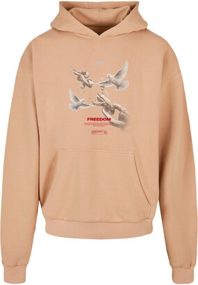 MJ Gonzales Sweatshirt ‘Freedom’ Nude / Grijs / Donkerrood / Wit