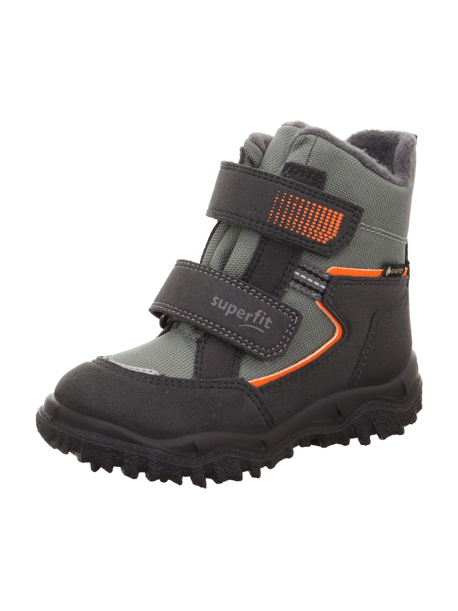 SUPERFIT Bocanci de zăpadă HUSKY gri piatră / portocaliu deschis / negru
