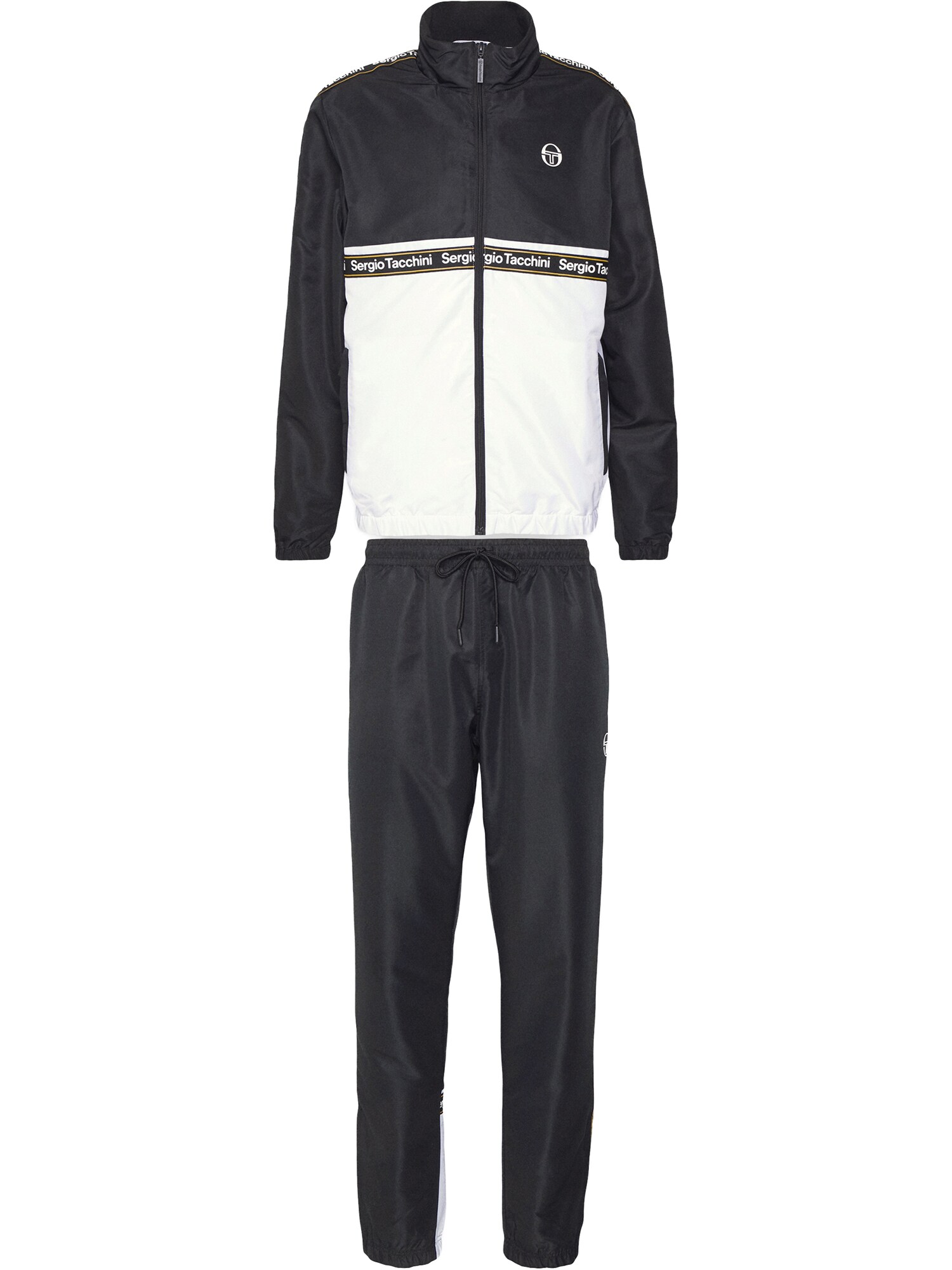 Sergio Tacchini Costum de trening 'Meridiano'  galben / negru / alb