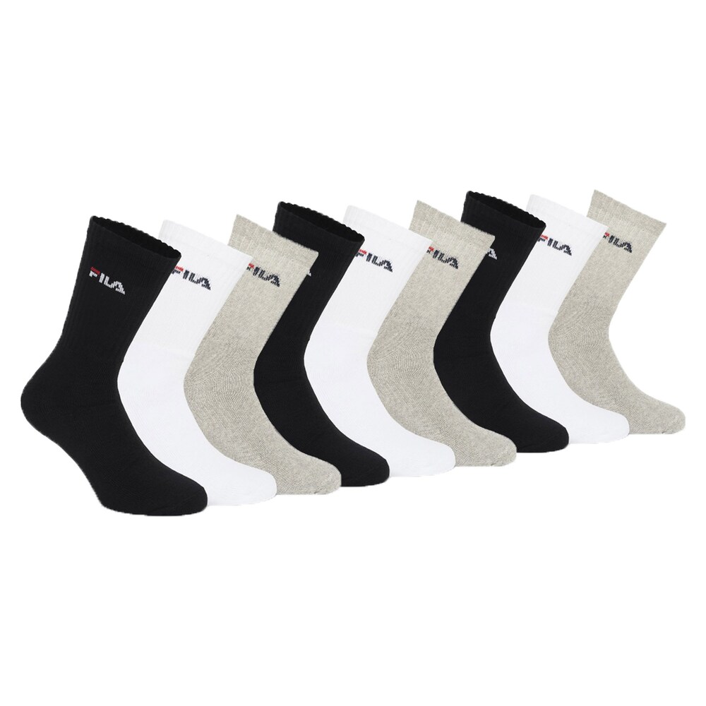 FILA Socken Damen Größe 43/46 grau / schwarz / weiß