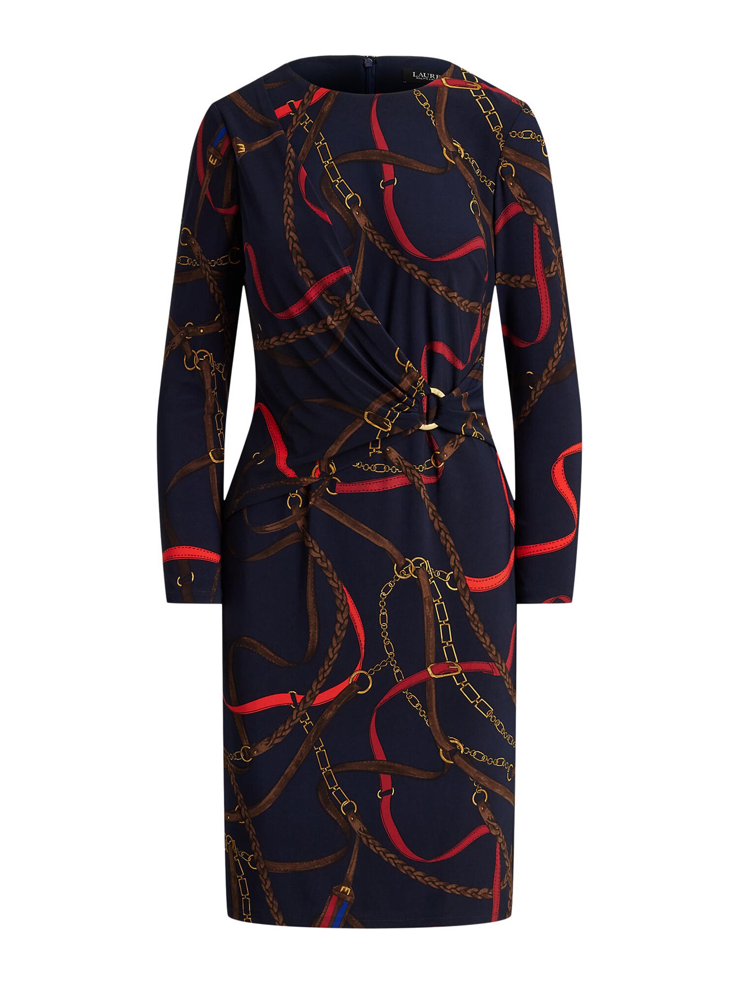 Lauren Ralph Lauren Rochie  albastru marin / maro / galben / roșu