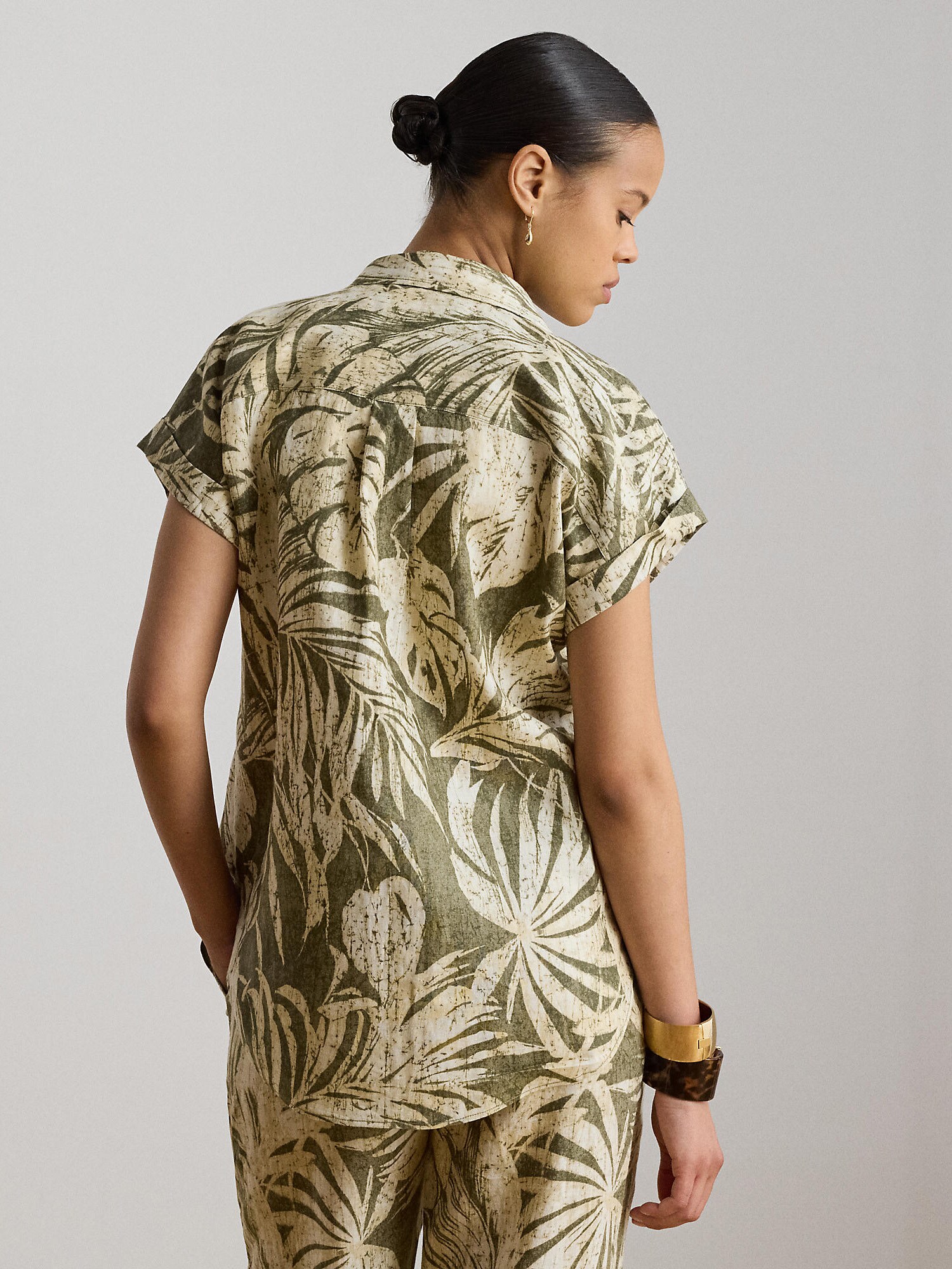 Lauren Ralph Lauren Blusa caqui / oliva – imagen 3
