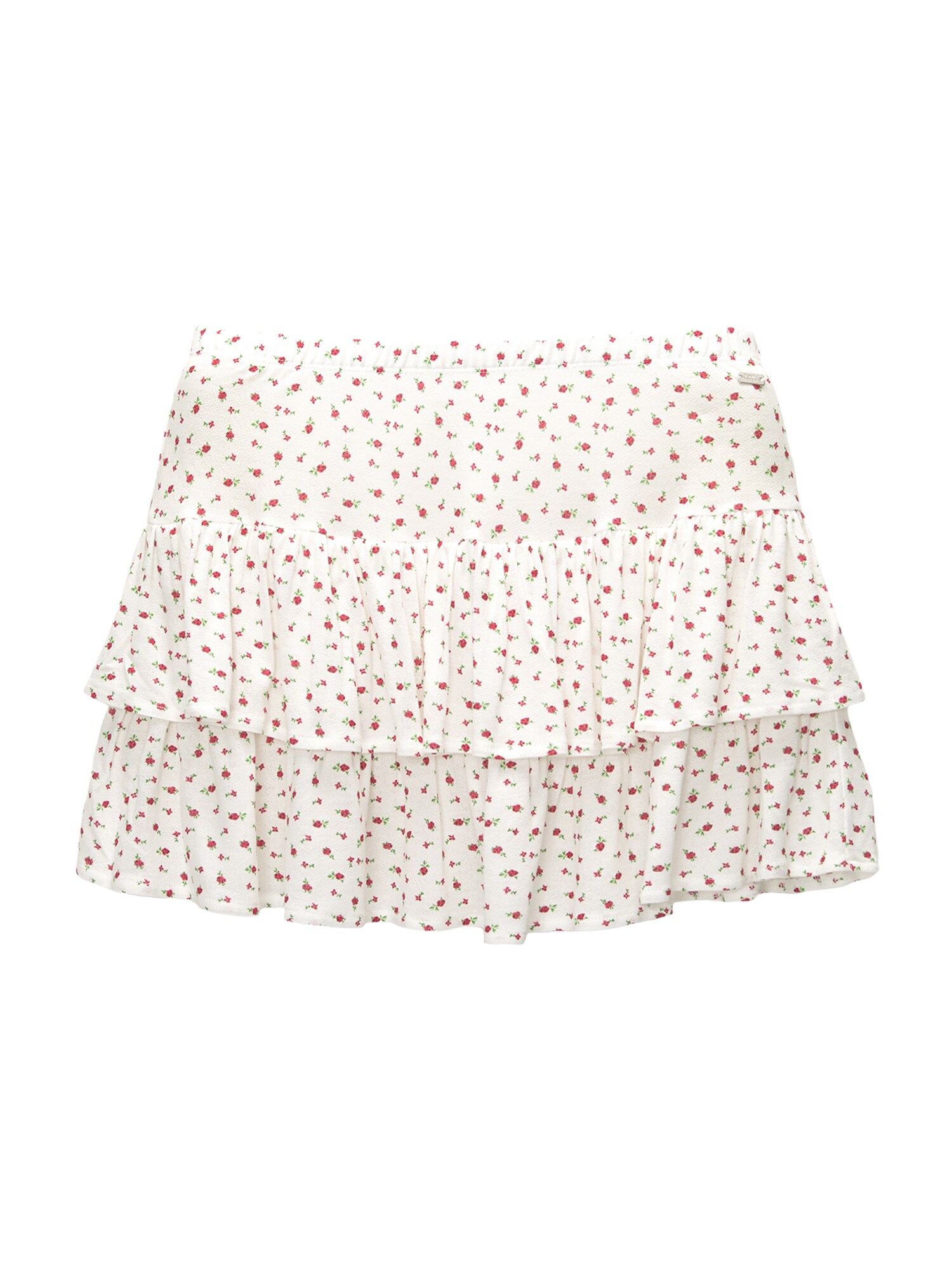 Pull&Bear Fustă  verde / roz / alb