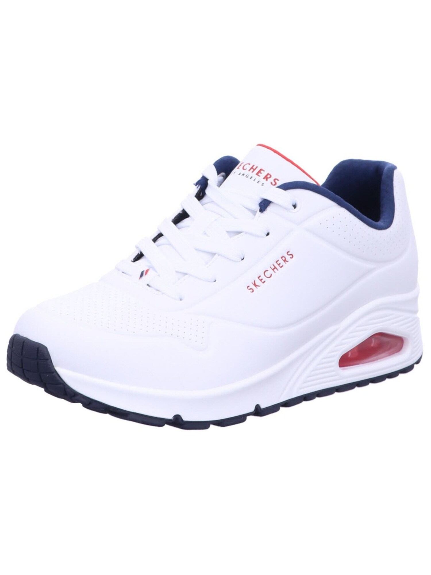 SKECHERS Zapatillas deportivas bajas 'Schnürschuh Damen 73690 WNVR Kunststoff (Synthetik) in weiß'  blanco
