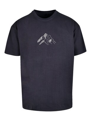 F4NT4STIC Shirt ‘Mountain Berge’ Navy / Wit