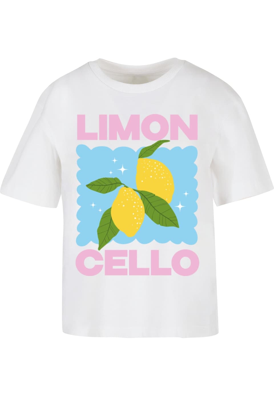 T-shirt himmelsblå / gul / grön