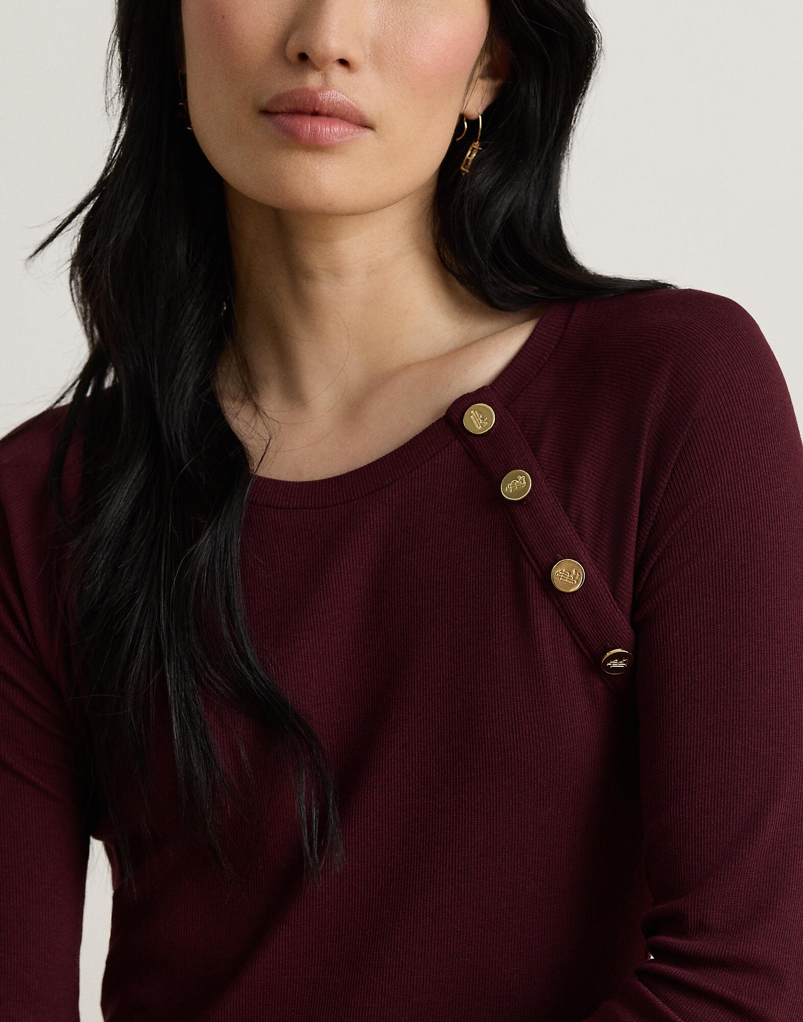 Lauren Ralph Lauren Vestido  burdeos – imagen 4