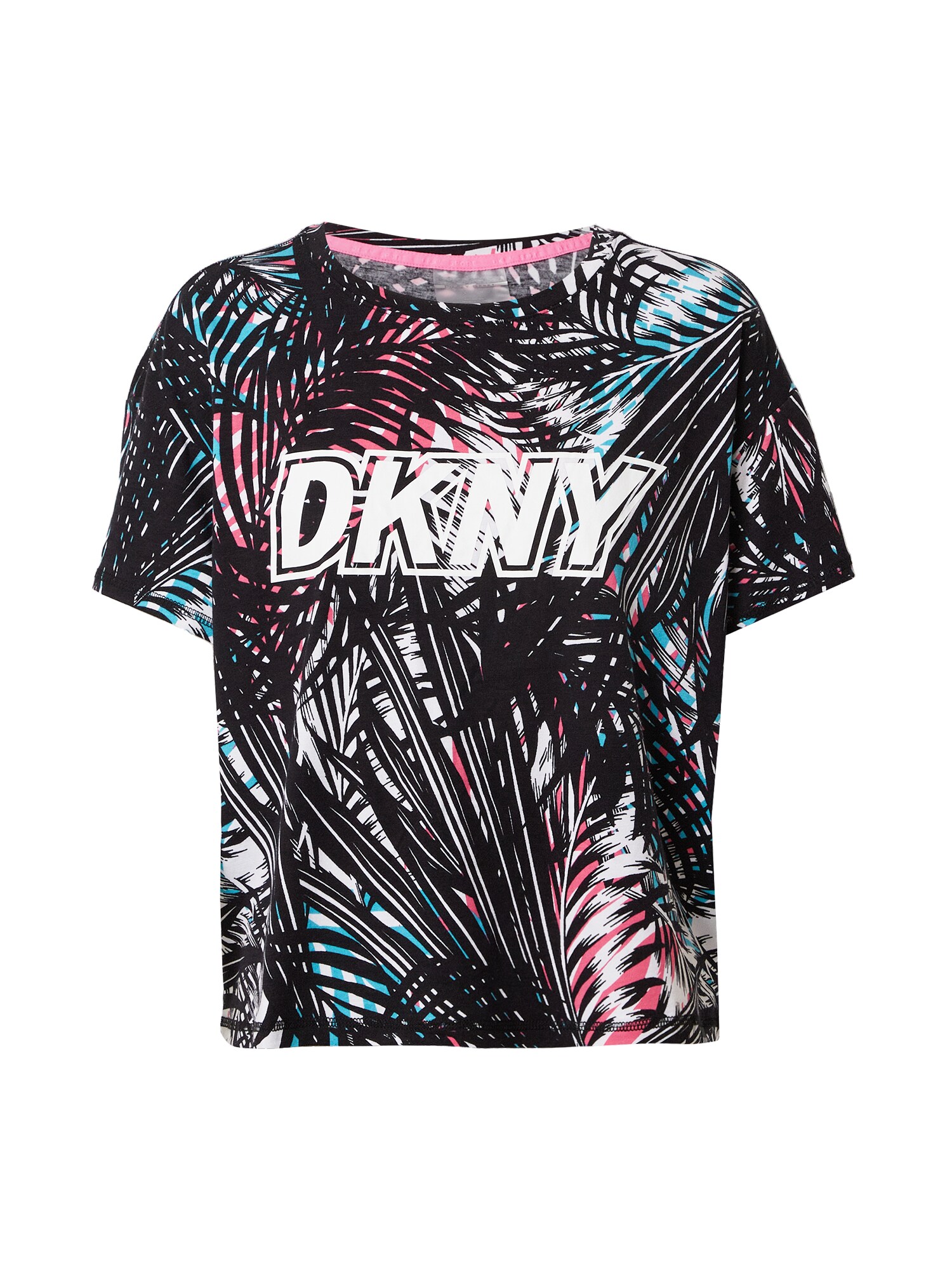 DKNY Performance Marškinėliai  balta / juoda / turkio spalva / rožinė