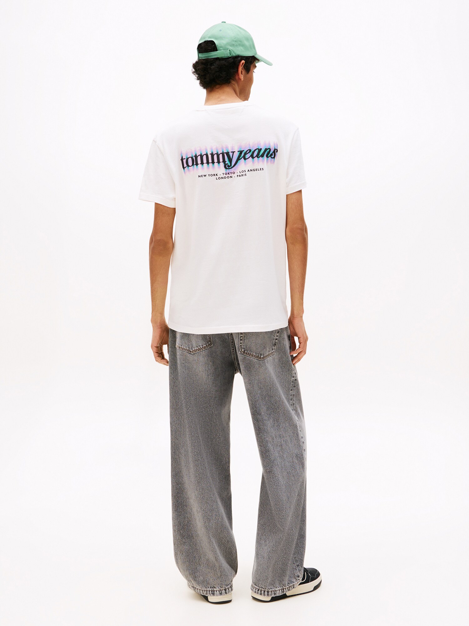 Tommy Jeans Tričko svetlomodrá / levanduľová / čierna / biela (obrázok 3)