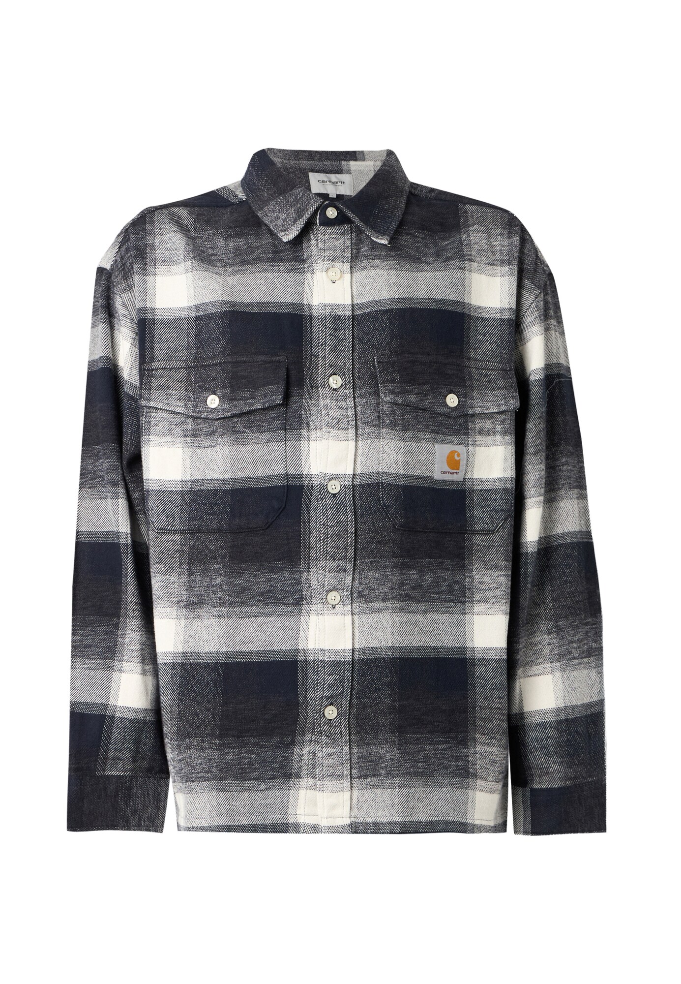 Carhartt WIP Cămașă Esterson bleumarin / alb