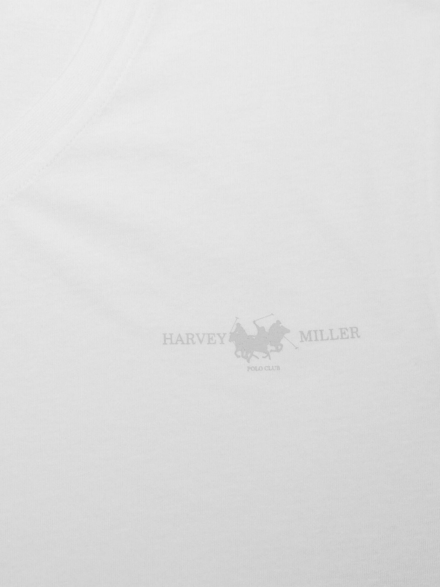 HARVEY MILLER Tričko svetlosivá / biela (obrázok 4)