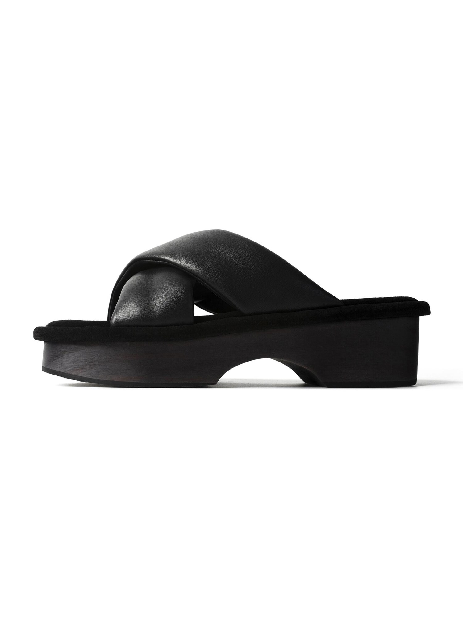 L37 HANDMADE SHOES Natikače s potpeticom 'MOON OVER TOKYO' crna