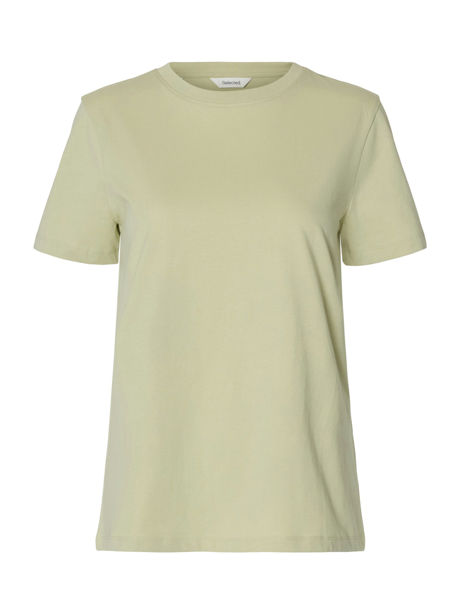 SELECTED Tricou 'SLFMY ESSENTIAL'  verde pastel