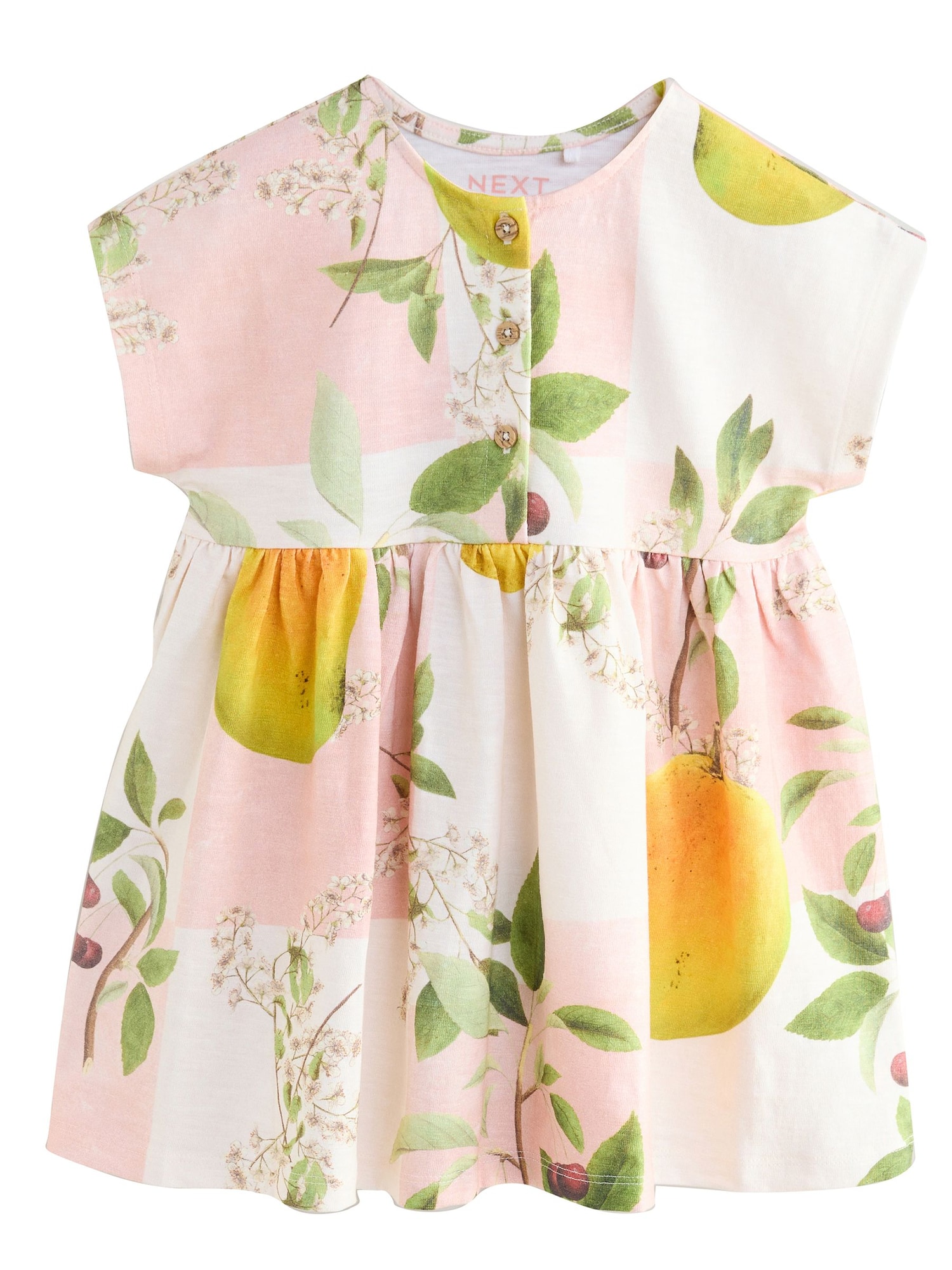 Next Rochie  verde / portocaliu / roz / alb