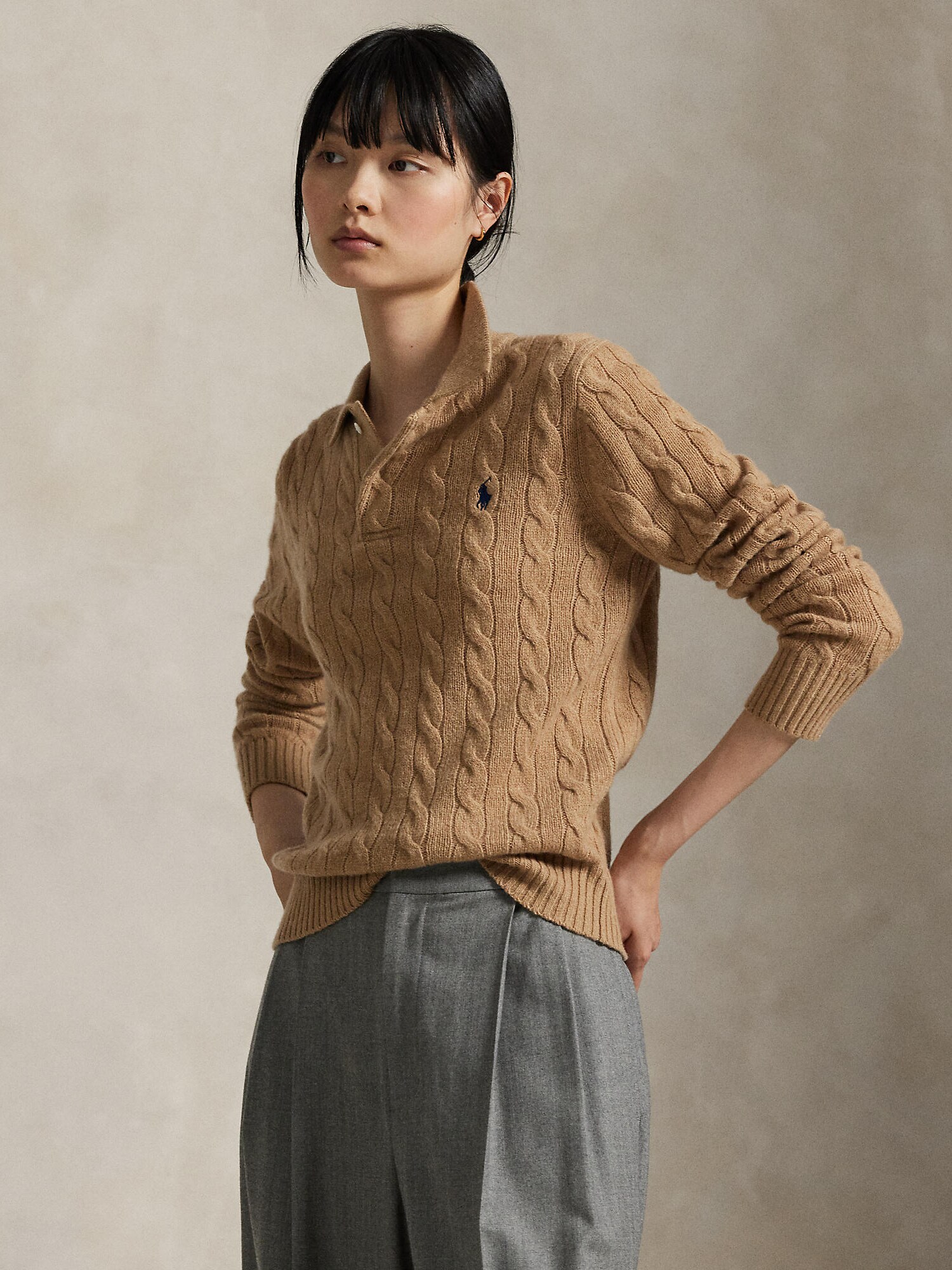 Polo Ralph Lauren Jersey beige moteado – imagen 3