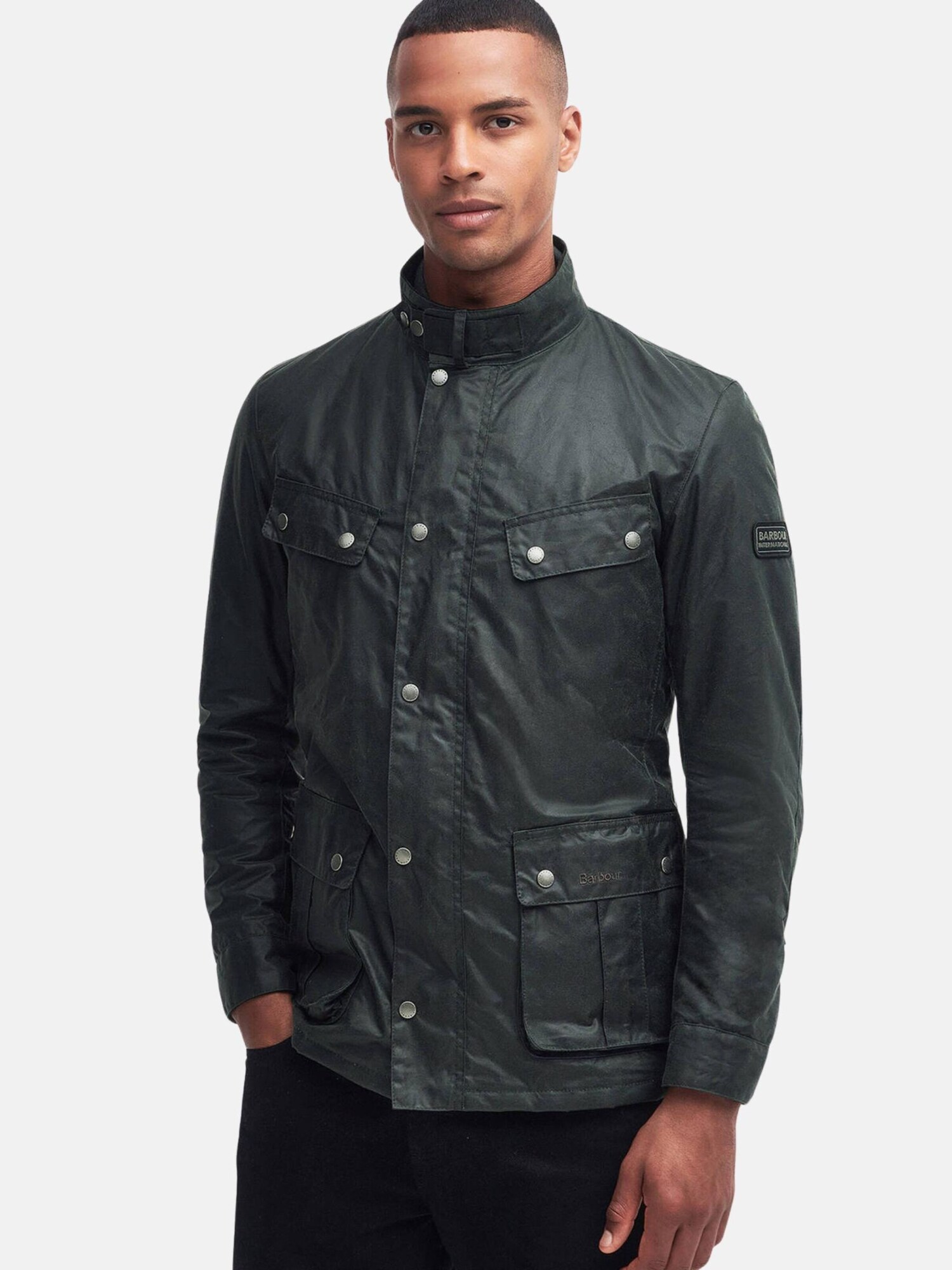 Barbour International Chaqueta de invierno 'DUKE' verde oscuro – imagen 3
