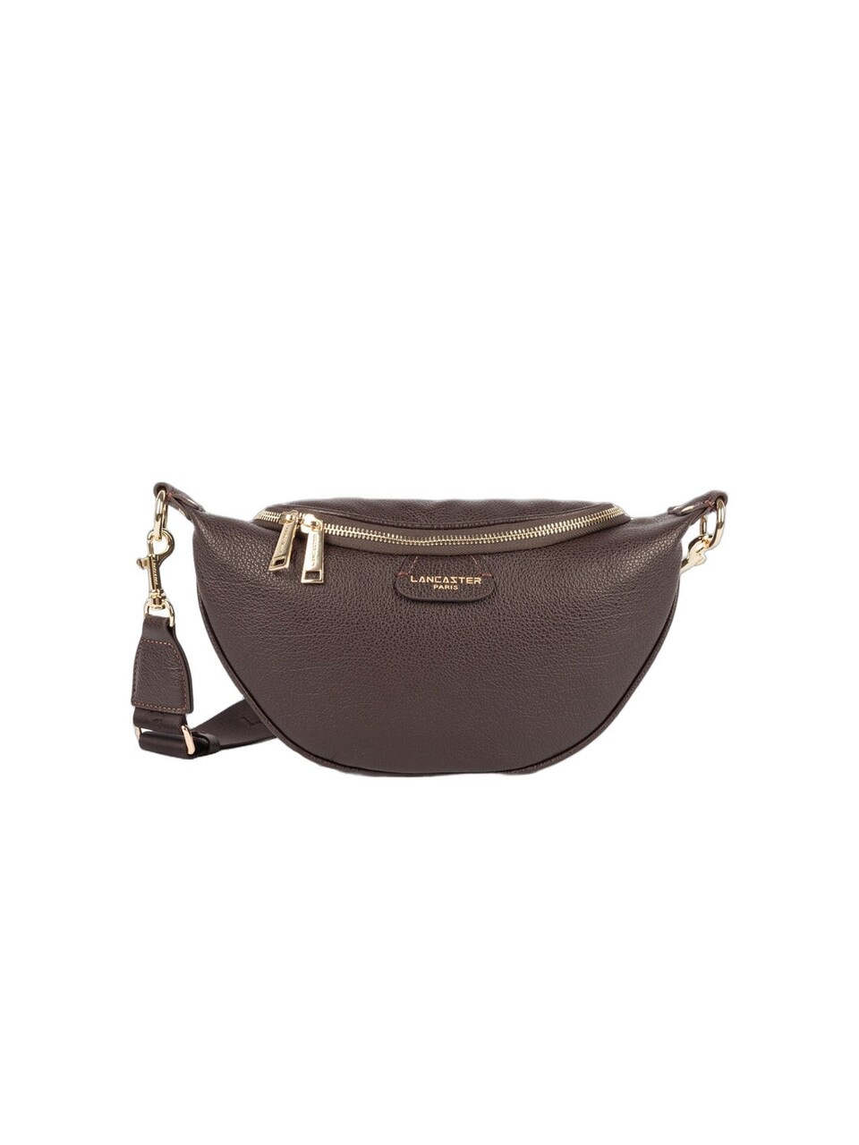 Axelremsväska 'Lancaster Sac banane Zippé Dune Marron Foncé'