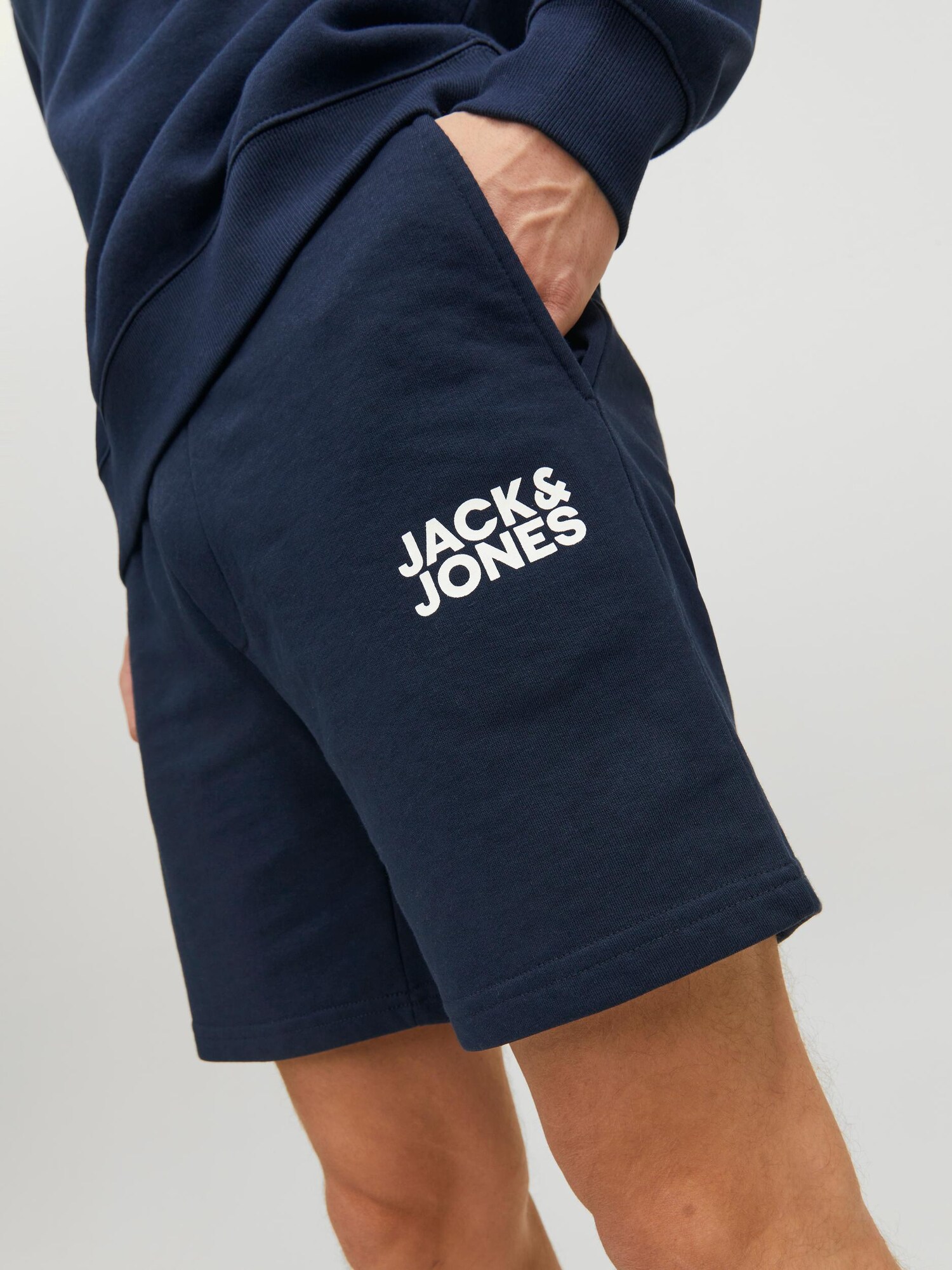 JACK & JONES Nohavice 'Bex' námornícka modrá / biela (obrázok 5)