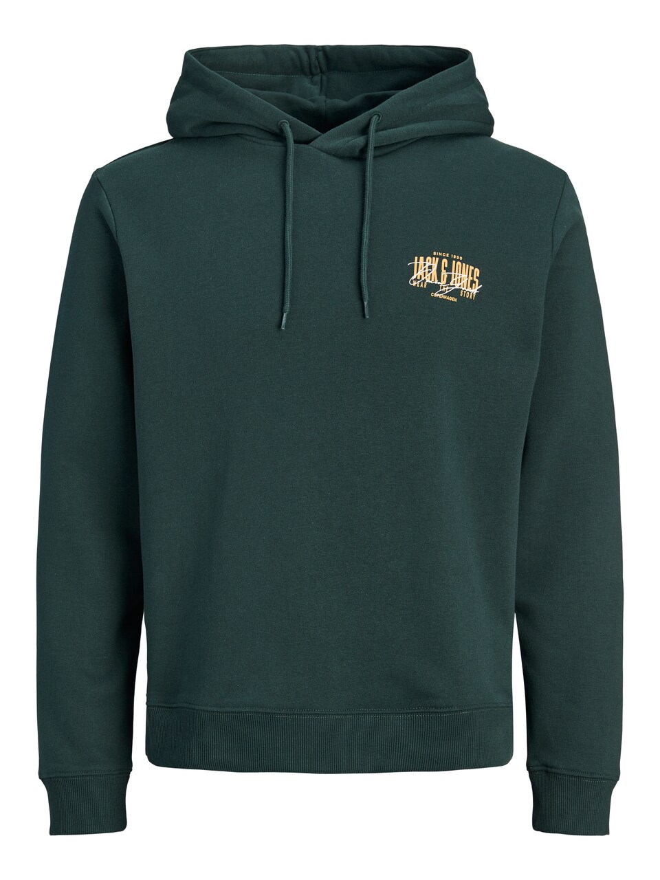 Sweatshirt 'JJAERO' gul / mörkgrön