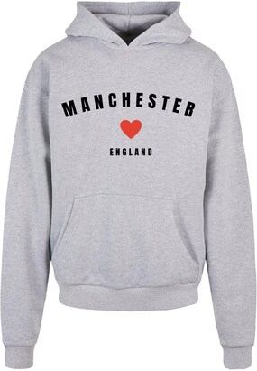 Merchcode Sweatshirt ‘Manchester’ Grijs / Rood / Zwart