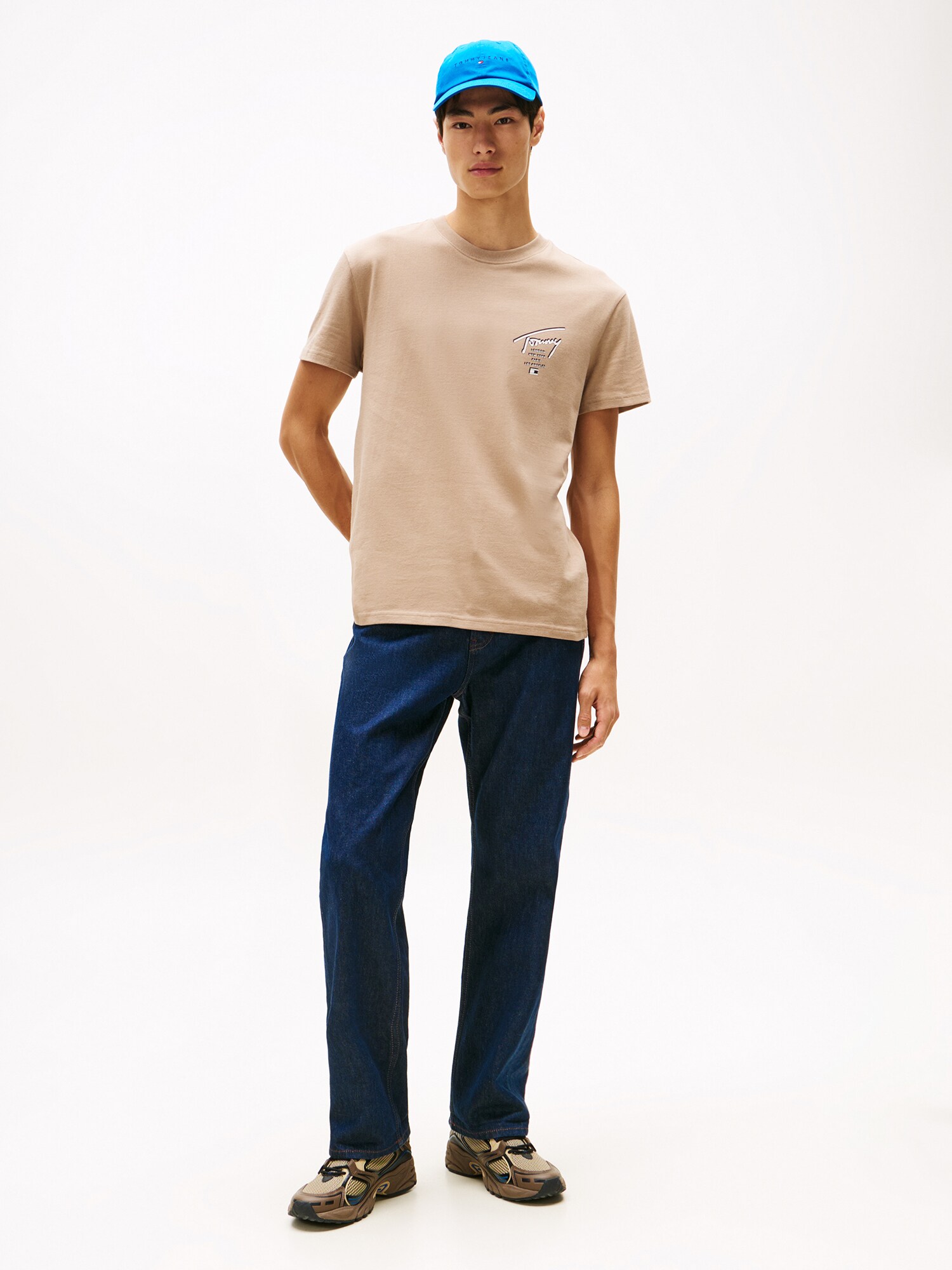 Tommy Jeans Tričko 'CITY' tmavošedá / čierna / biela (obrázok 4)